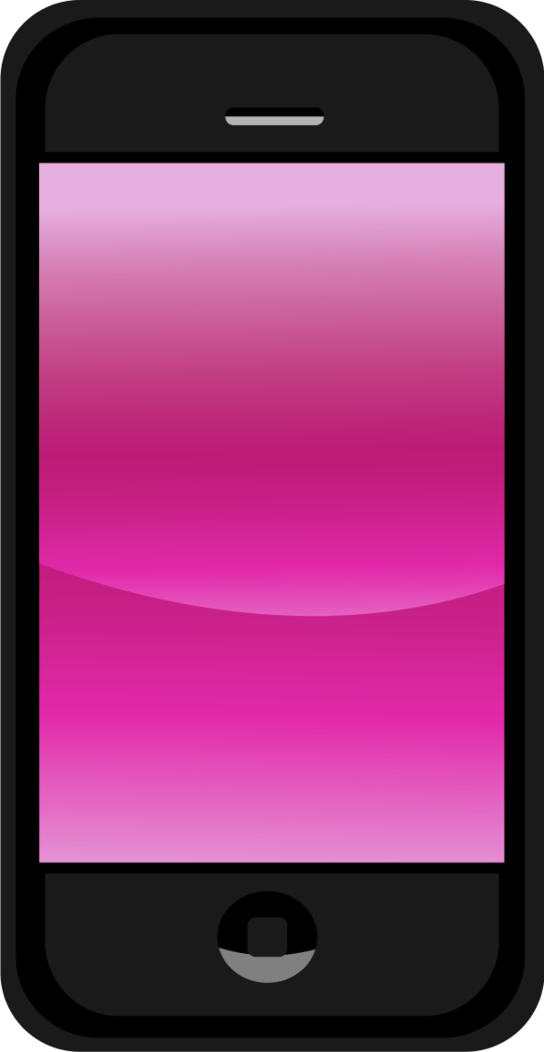 pink mobile phone icon