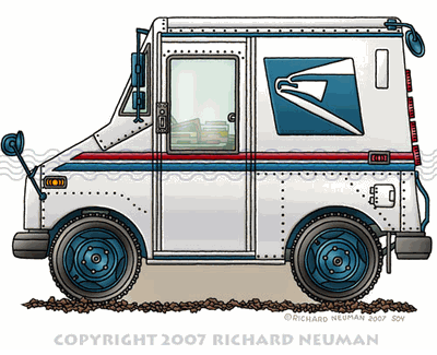 mail truck clip art - Clip Art Library