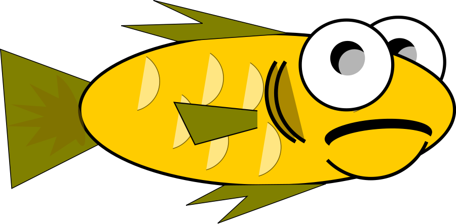 sad fish cartoon png - Clip Art Library