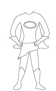 superhero body template