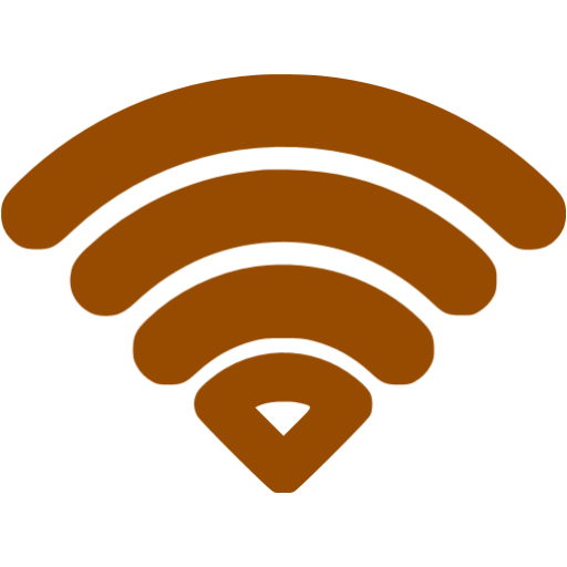 Brown wifi icon 