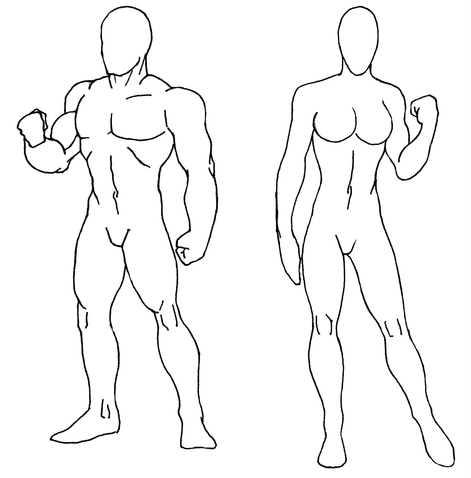 superhero body template