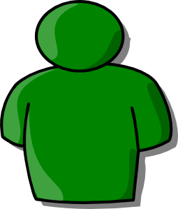 1 person outline clipart 