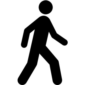 Clipart walking person 