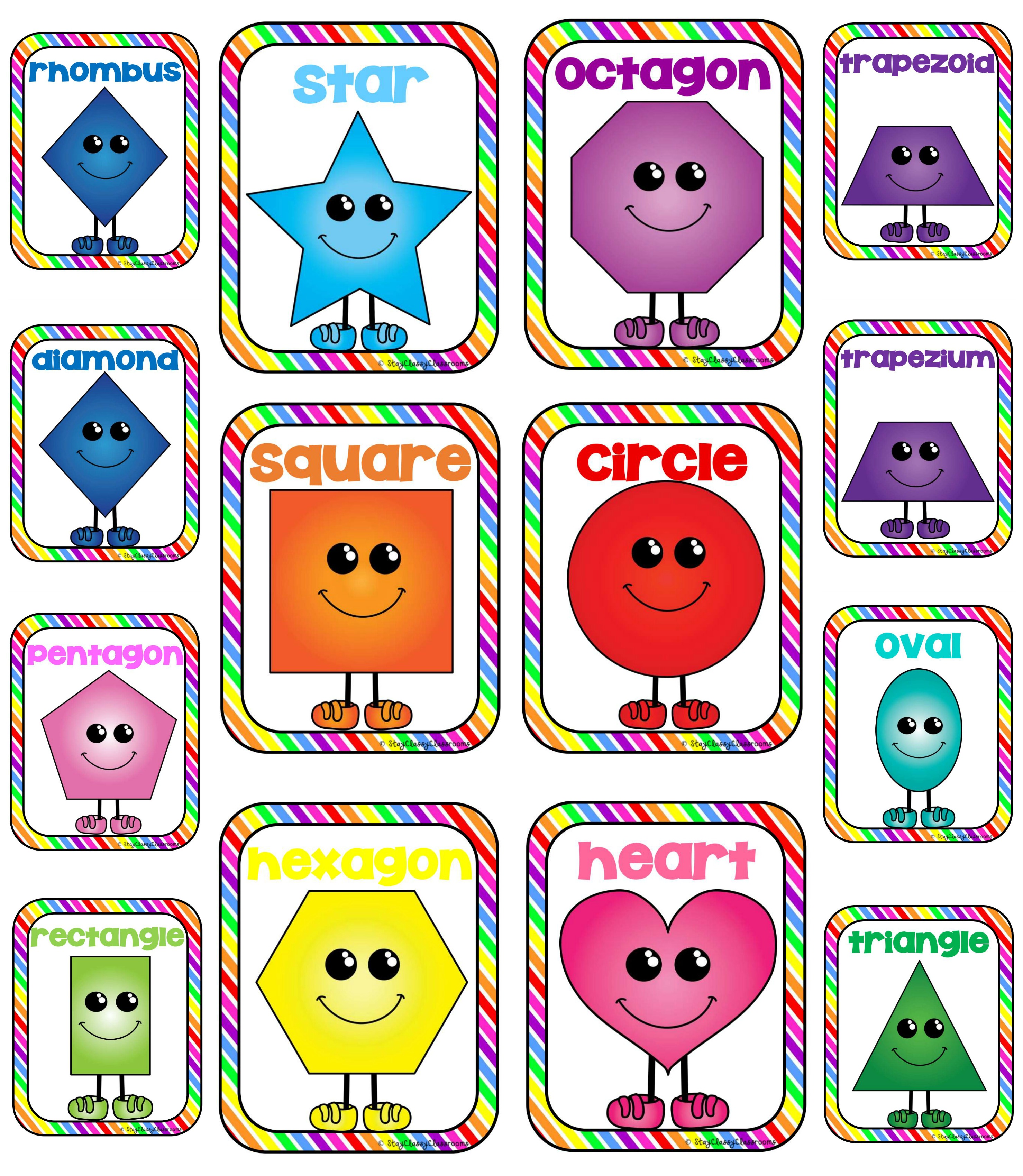 2d shape characters - Clip Art Library