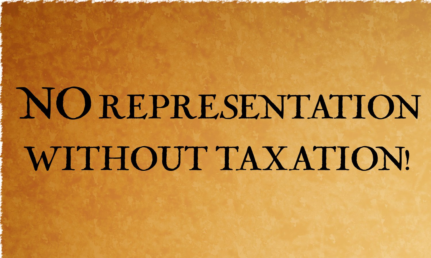 taxation without representation clipart house