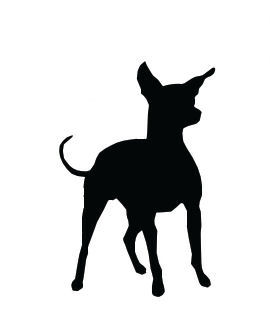 Chihuahua silhouette clipart 