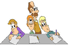 Student cheating clipart 