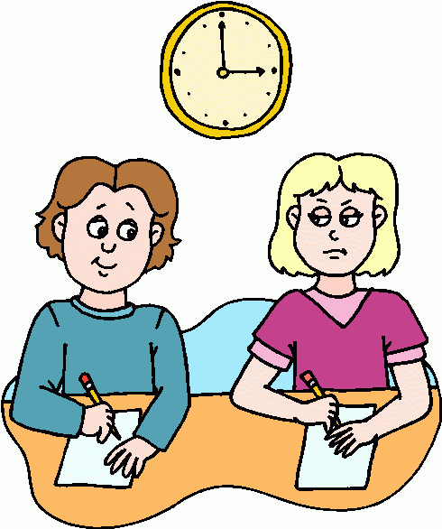 Student cheating clipart 