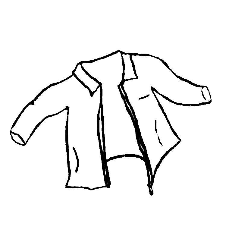 Jacket Clipart Black And White 