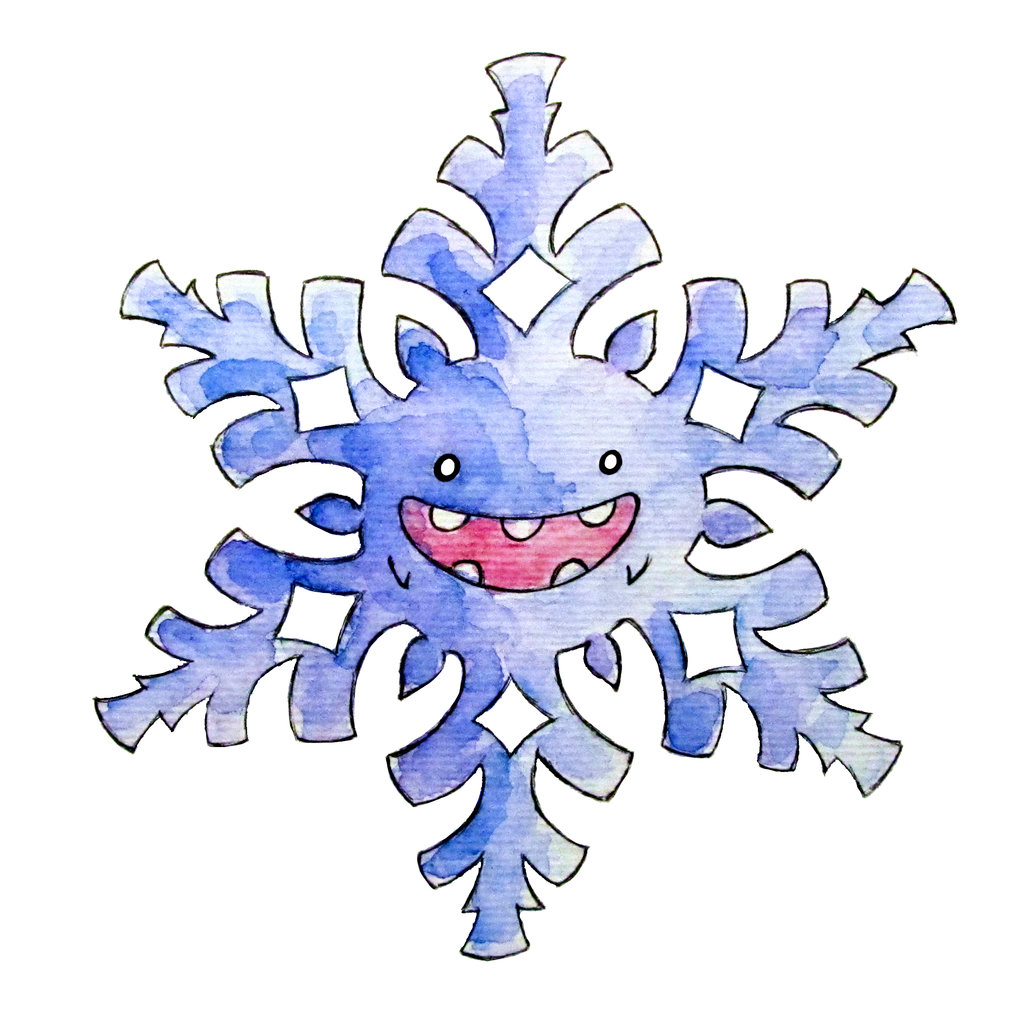 Monster of the Day Snowflake Monster by jurries21  