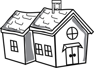 One house clipart 