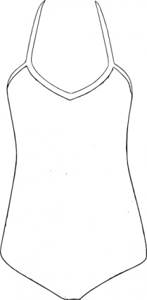 Swimsuit Outline Clipart 