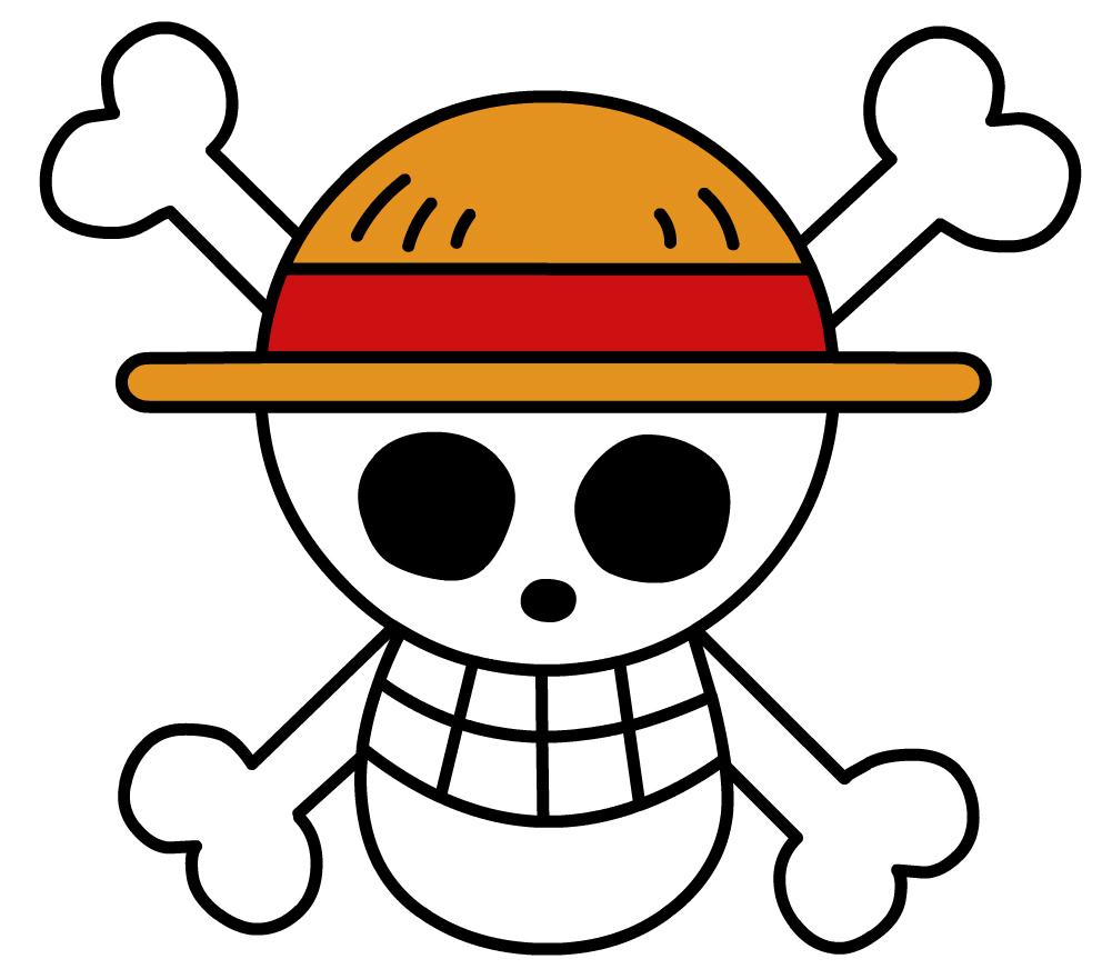 luffy one piece jolly roger.
