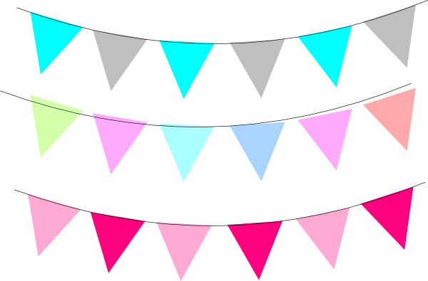 Free straight banner flag clipart 