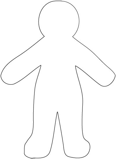 Paper Doll Chain Template 