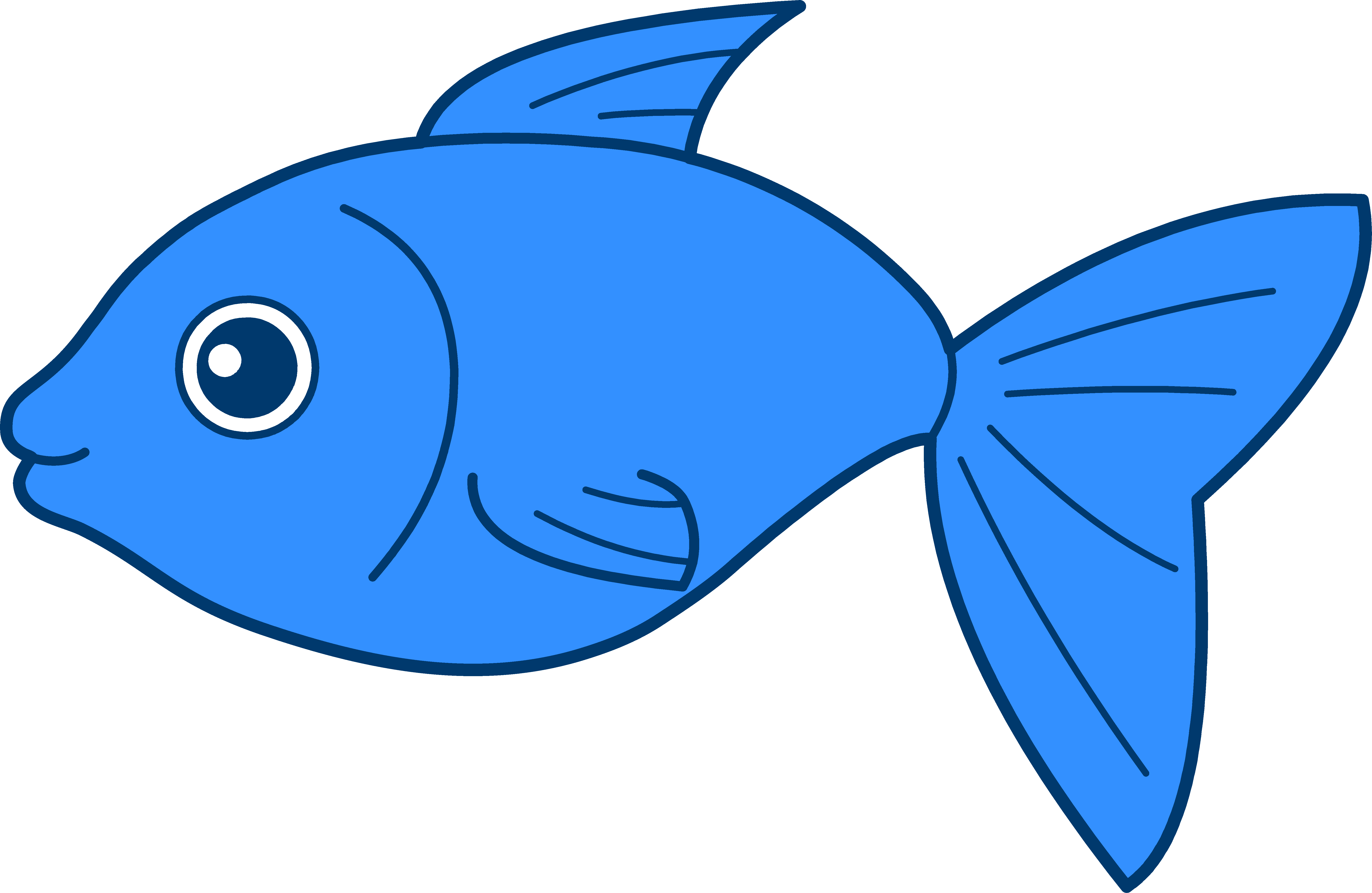 blue fish clipart - Clip Art Library