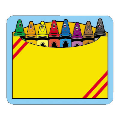 Cute crayon box clipart 