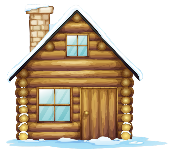 Winter Christmas House PNG Clipart 
