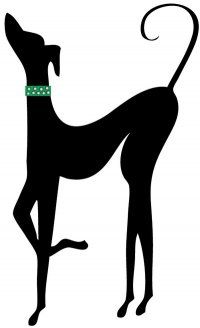 Greyhound Whippet Digital Art Clip Art on 