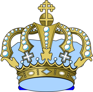 Baby Blue Crown Clip Art at Clker 