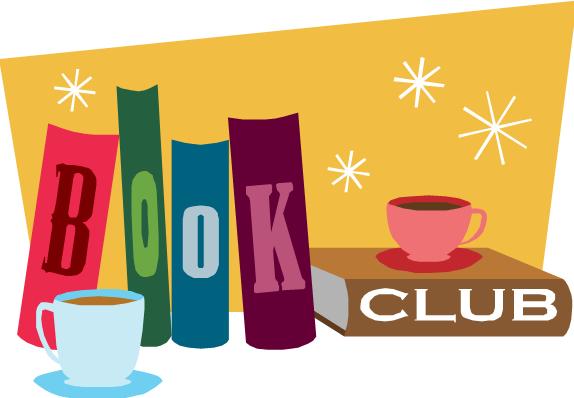 Clipart image of a group of woman at a book club 