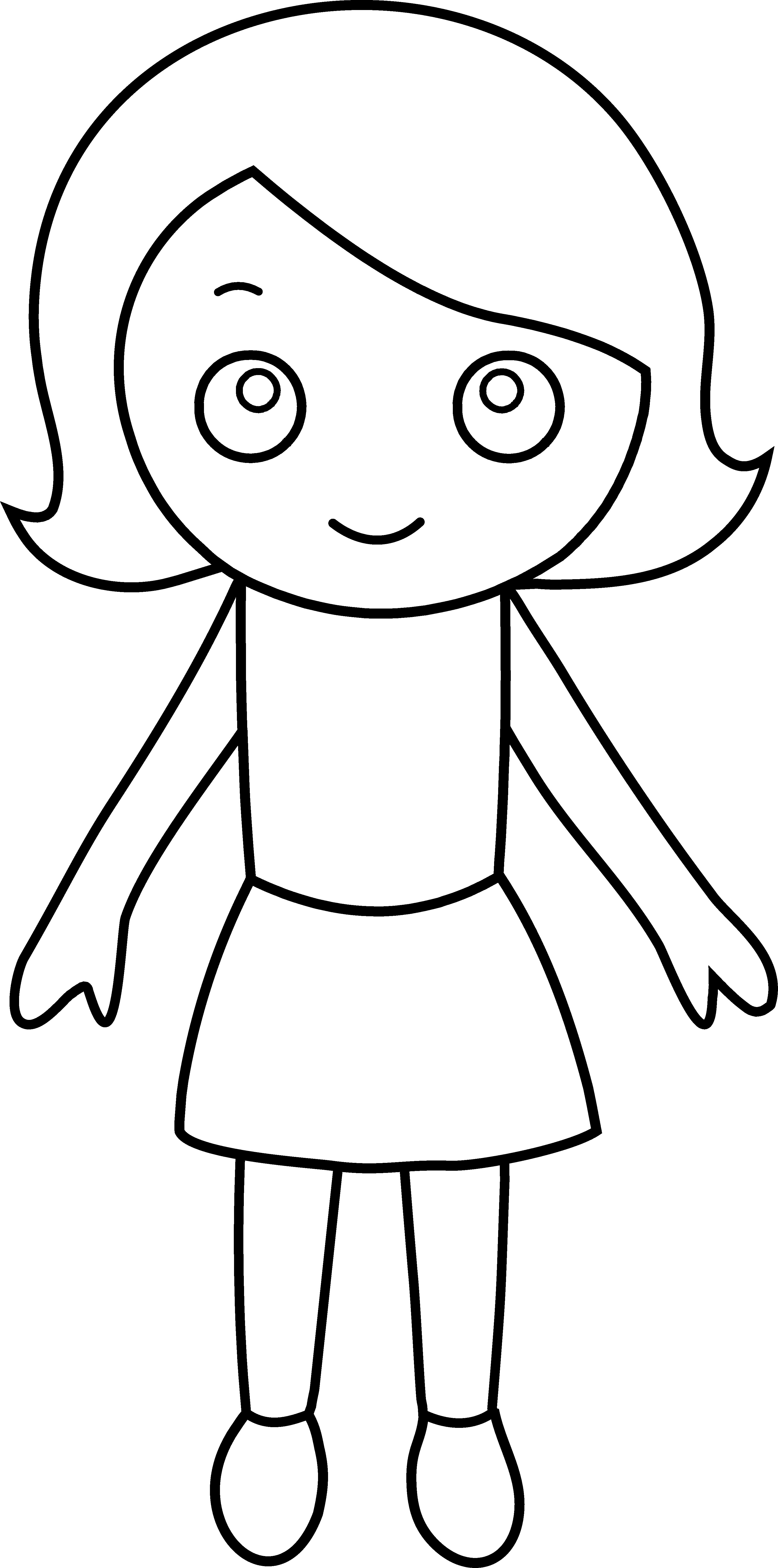 Free Girl Outline Cliparts, Download Free Girl Outline Cliparts png