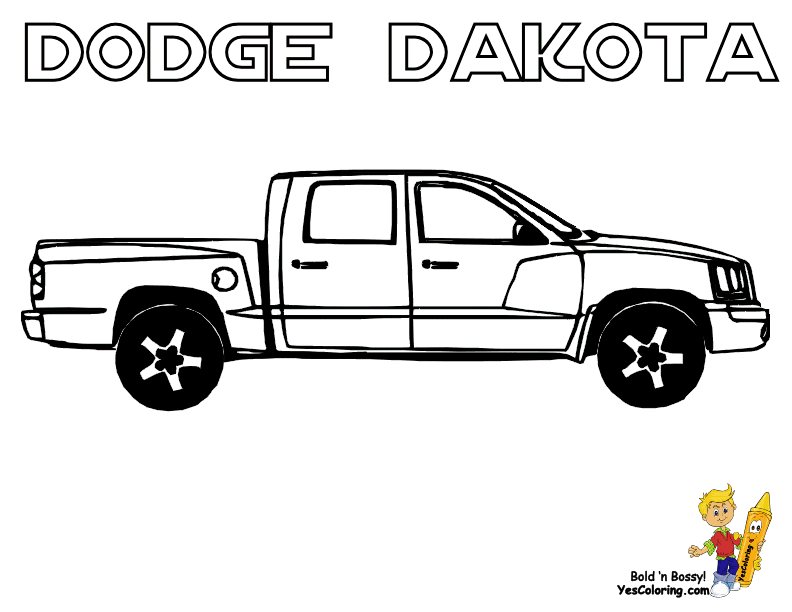 Dodge Ram Truck Coloring Page 