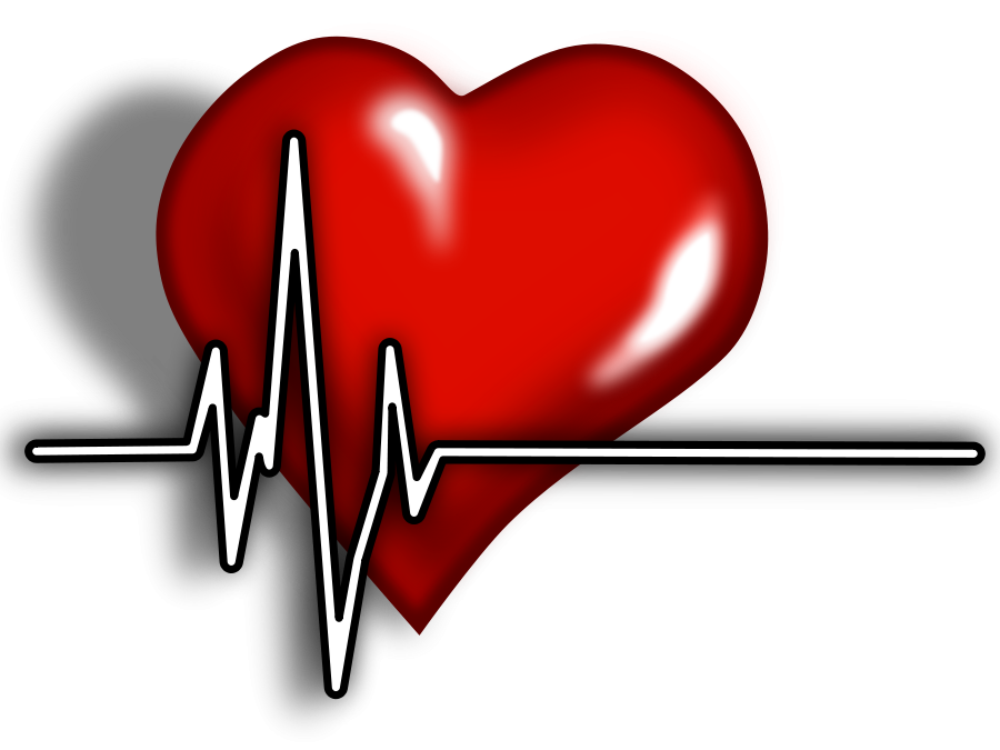 Clipart of heart with blood 