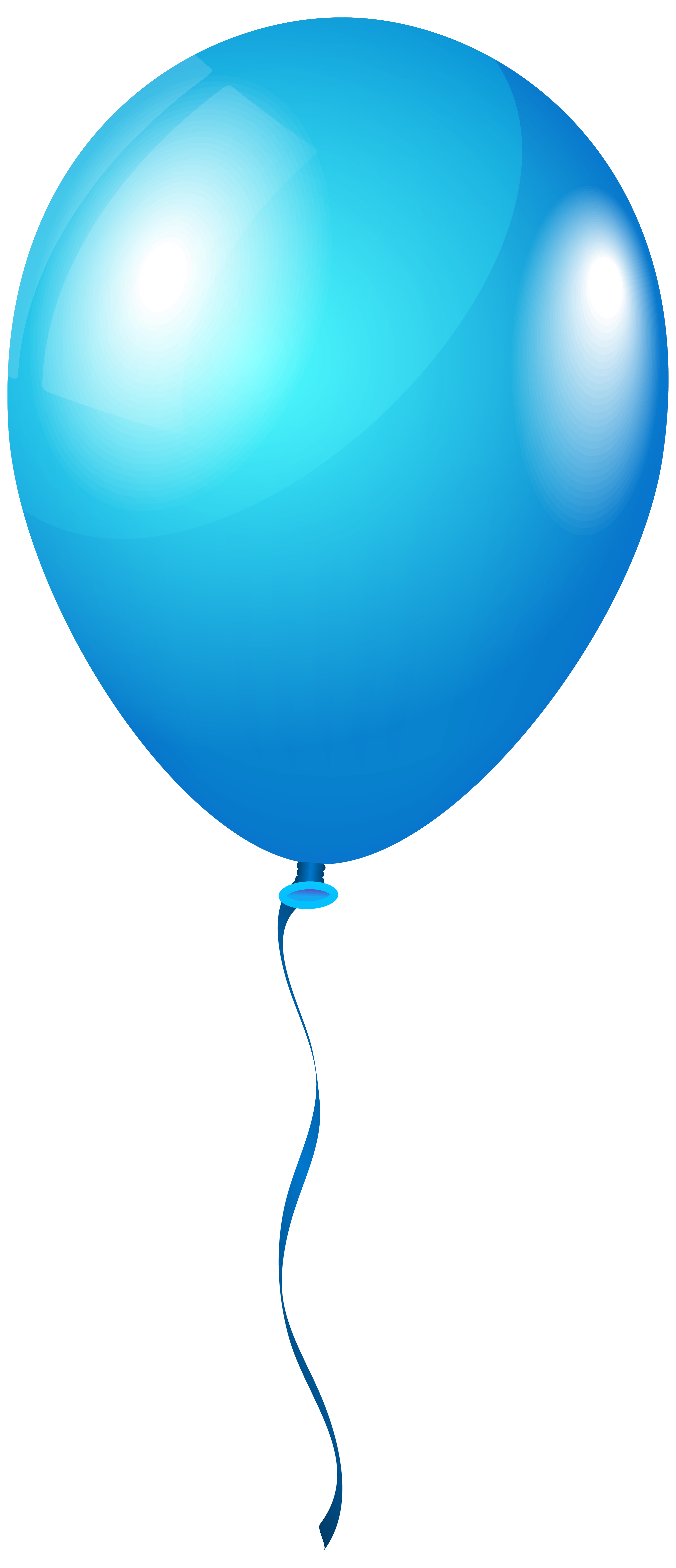 Single BlueBalloon PNG Clipart Image 