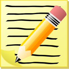 Writing notebook clipart 
