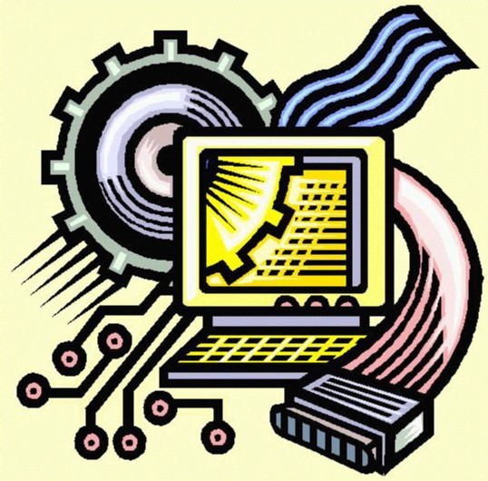Computer Processing Clipart 