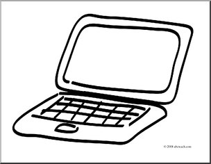 Computer science clipart black and white 