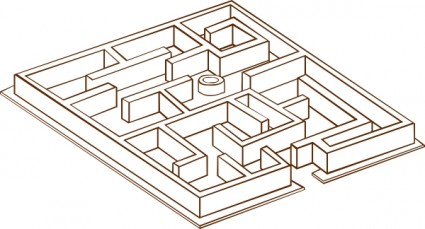 Maze clip art Free vector in Open office drawing svg 
