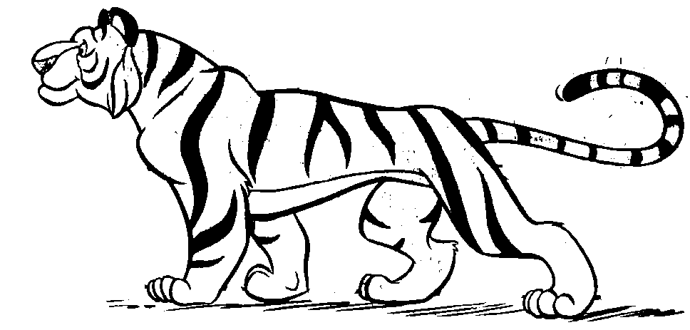 Tiger Black And White Clipart 