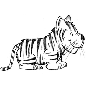 Tiger black and white tiger clipart black and white clipart 