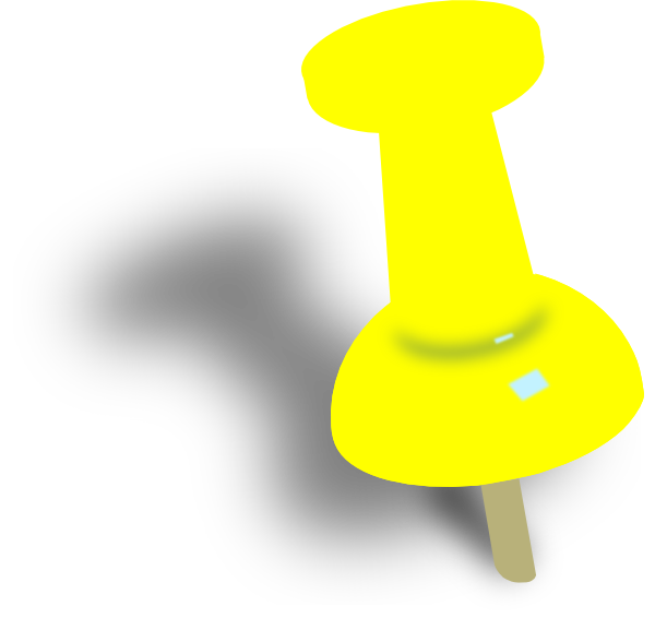 Push Pin Note Clipart 