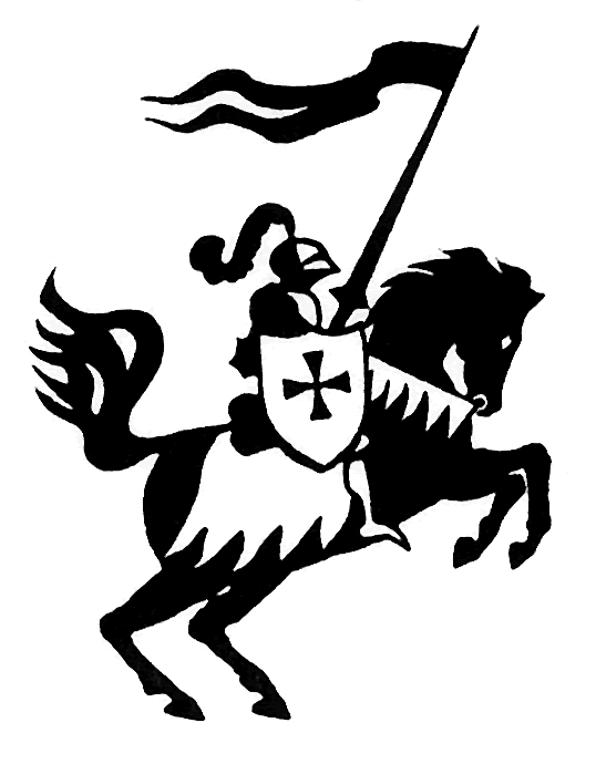 Knight On Horse Mascot Clipart 