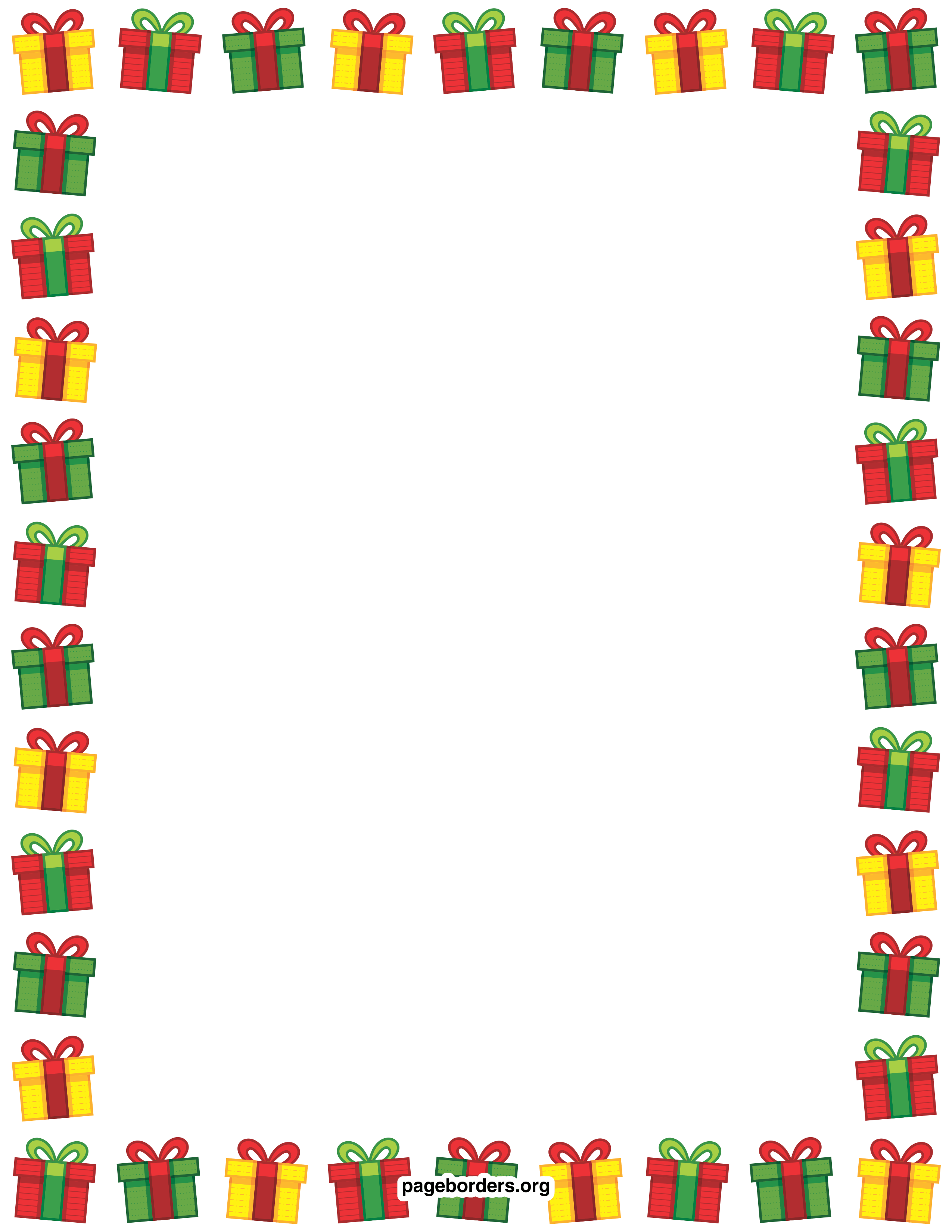 holiday borders for word