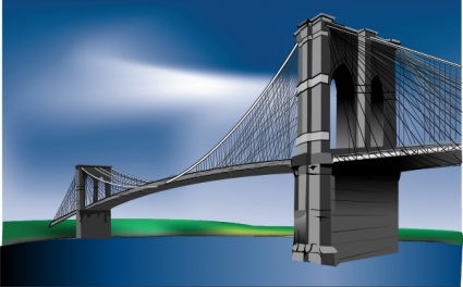 Beam Bridge Vector 