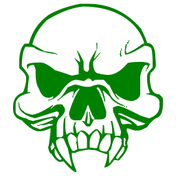 Green skull 28 icon 