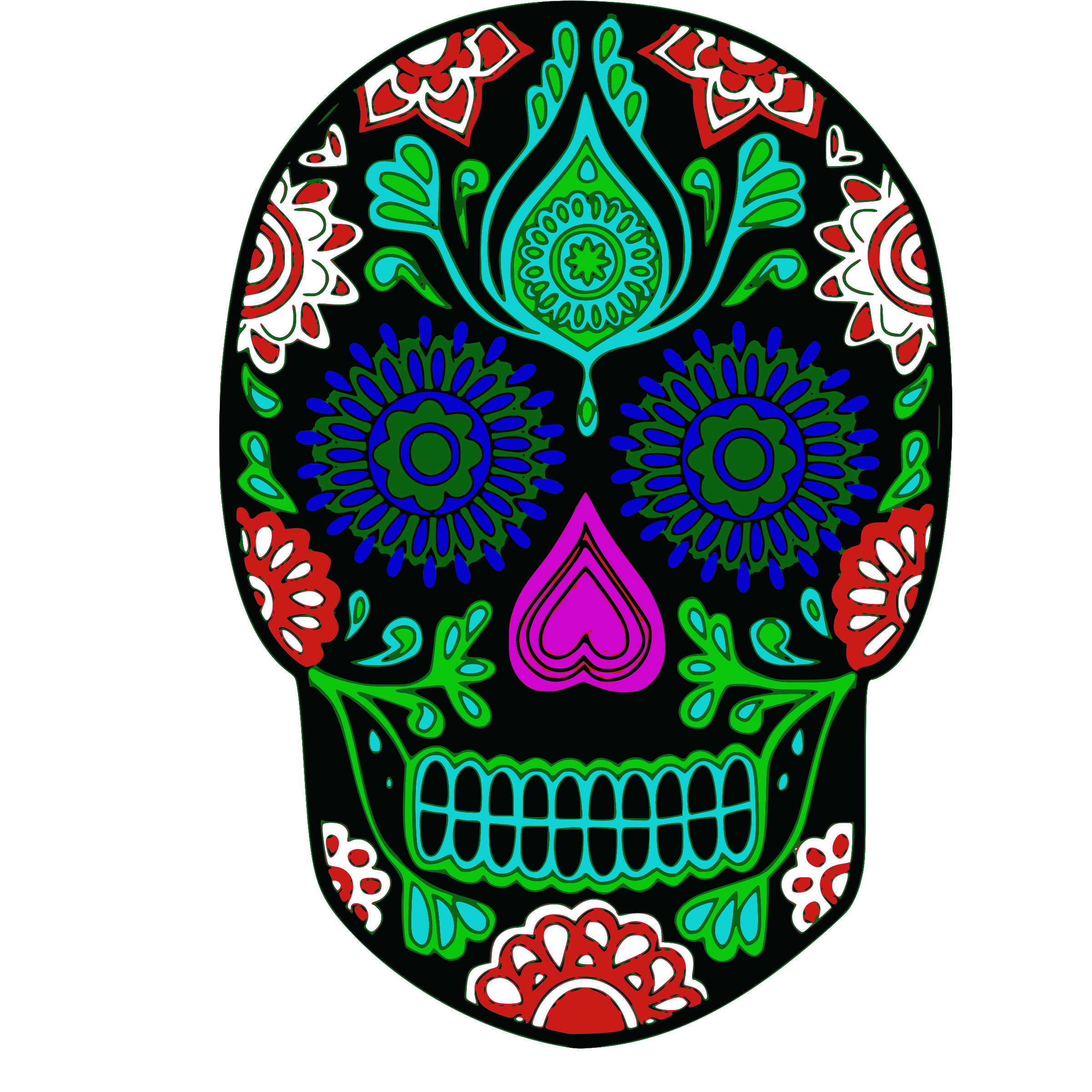 Candy skull clipart 