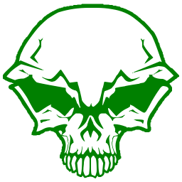 Green skull 63 icon 