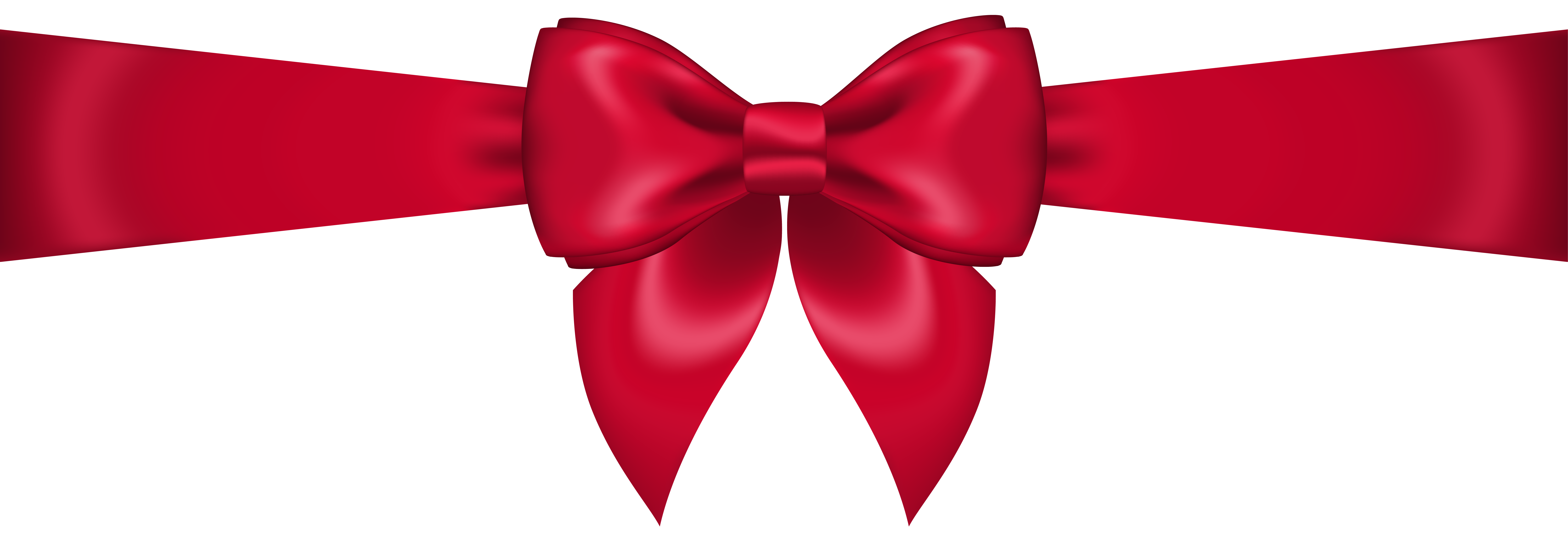 Red bow transparent clip art image 