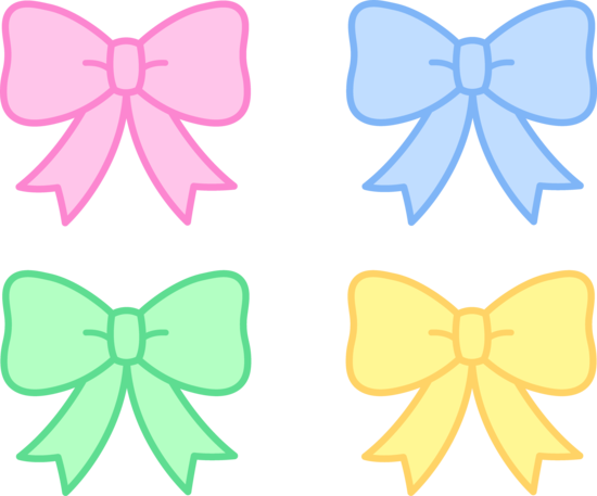 Light pink bow clipart 