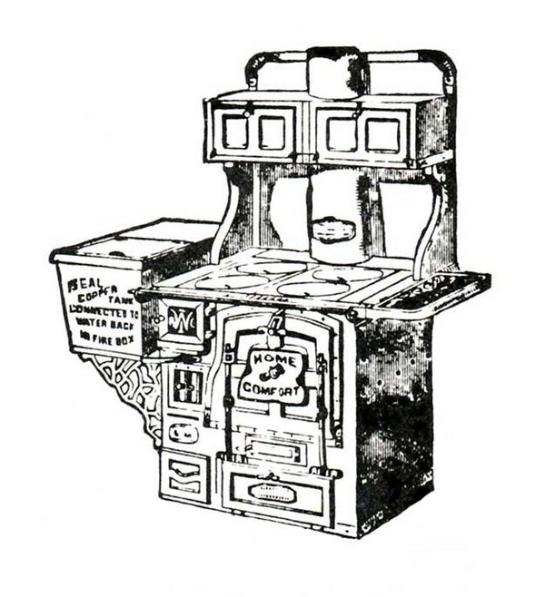 Old Stove Clipart 