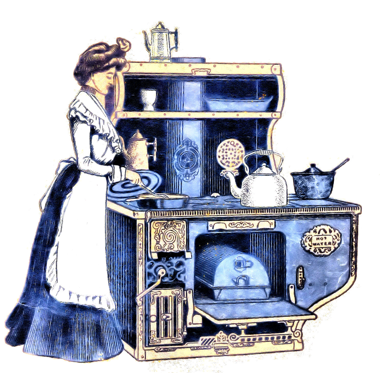 Free Vintage Image: Vintage Kitchen Illustrations 