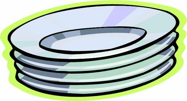 Clip Art Stack Of Dishes Clipart 