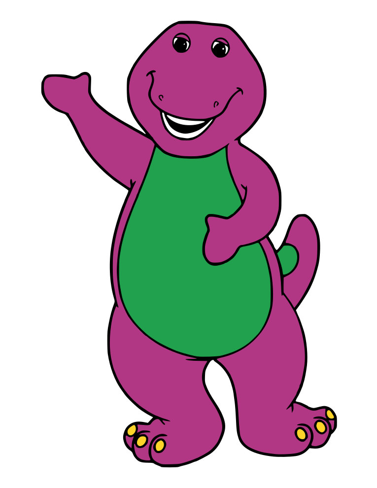 Clip Arts Related To : barney the dinosaur drawing. view all Cliparts Barne...