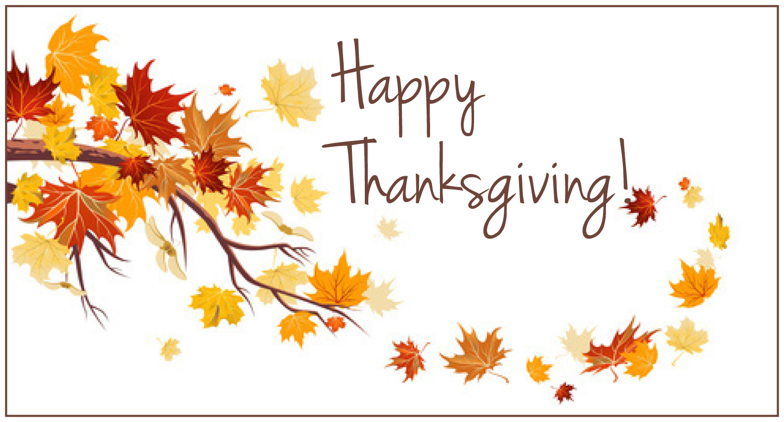 Happy thanksgiving clipart banner 